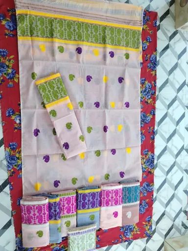 Assamese Mekhela Sador for Women | Traditional Cotton Silk Handloom Ethnic Wear for Festive & Party Use thumbnail 0
