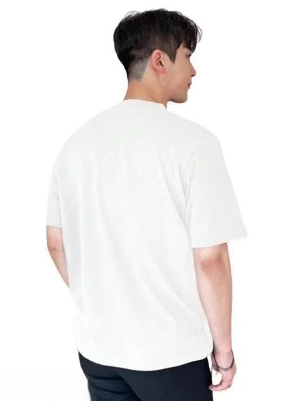 Men's Trendy Summer Wear Oversized Cotton Blend T-Shirt| Size L image 2