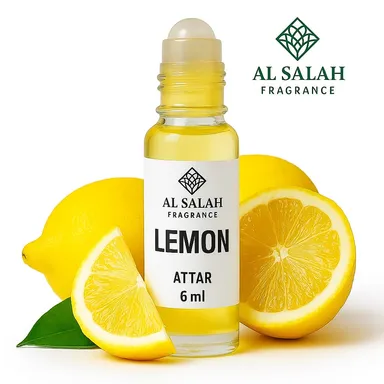 Lemon Fresh Fragrance Oil 6ml Roll On | Natural Citrus Scented Essential Oil for Skin | Refreshing Roll-On Perfume