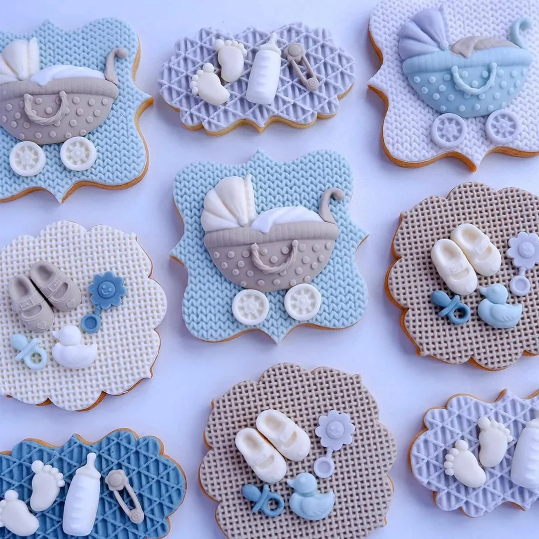 Baby Stroller Silicone Mold |BPA Free Food Grade Fondant Cake Toppers | Multipurpose Cupcake Candy Polymer Clay Decor image 3