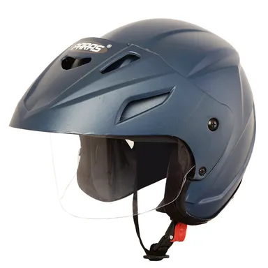 Paras Open Face Flip Up Sun Shield Motorbike | Scooty Helmet For Men Women Girls Boys Motorbike Helmet | Blue thumbnail 3