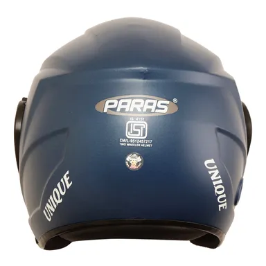 Open Face Helmet | Safe Riding Scooty Helmet | Blue Unisex ABS Shell thumbnail 5