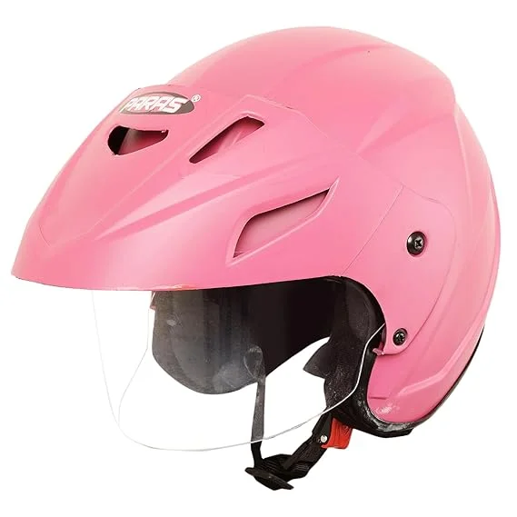 Open Face ISI Certified Scooty Helmet Pink | Lightweight Polycarbonate | Unisex Rider image 3