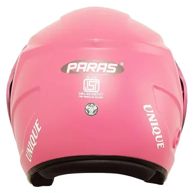 Open Face ISI Certified Scooty Helmet Pink | Lightweight Polycarbonate | Unisex Rider thumbnail 3