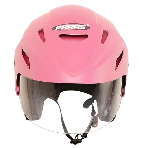 Open Face ISI Certified Scooty Helmet Pink | Lightweight Polycarbonate | Unisex Rider image 1