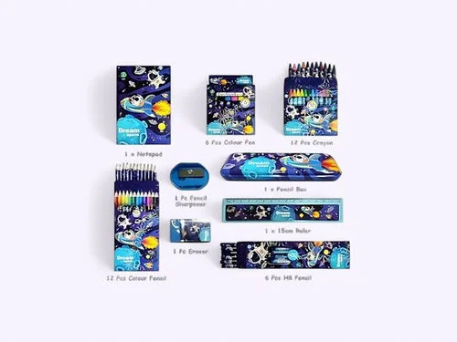 Stand By Me Stationery Gift Set Kit | All-in-One School Stationery Set for Kids | Mix Design |Birthday Return Gift|  Boys & Girls | 8001 image 3