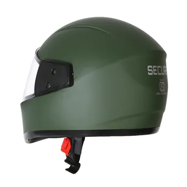 Premium Battle Green Full Face Motorbike Helmet | Scotty Helmet for Men Women Boys Girls | Lightweight Safety Certified thumbnail 4