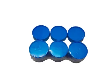 Easy Jar 50 ml Set of 6 Pieces| Blue Glass Storage Containers| Small Jars for Kitchen & Organizing| Multi-Purpose| Durable| Affordable