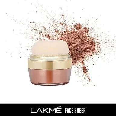 Lakme Sheer Blusher & Highlighter | Sun Kissed shimmer illuminating powder 4 g lightweight glow thumbnail 1