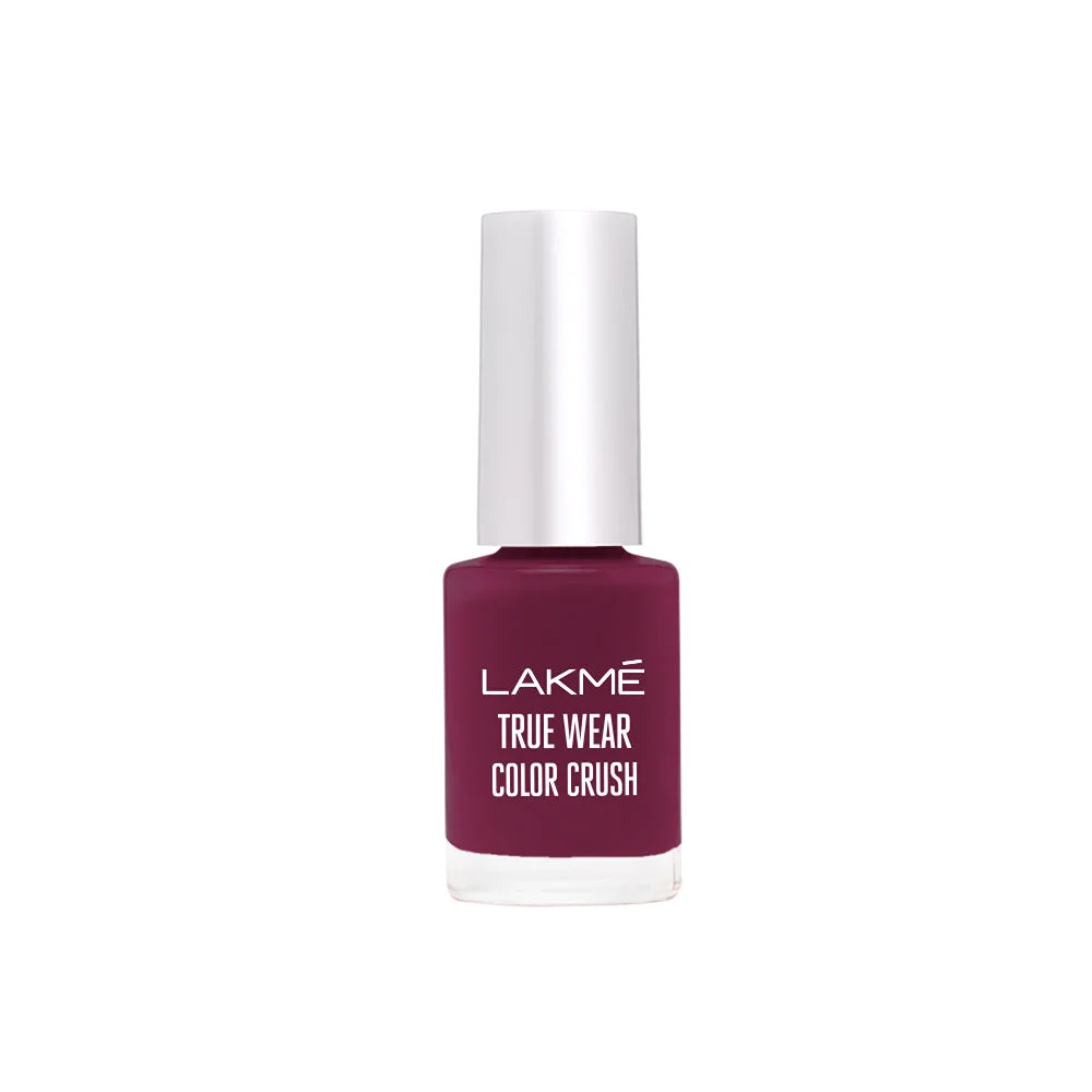 Lakme True Wear Nail Color | Glossy Long-Lasting Nail Polish| Resin-Based Enamel For Women| Bridal & Party Shades image 1