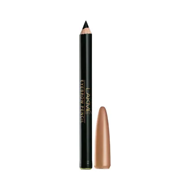 Lakmé Black Eyebrow Pencil | Long-Lasting, Water-Resistant | Groomed Eyebrows | Precise Tip | For Daily Use