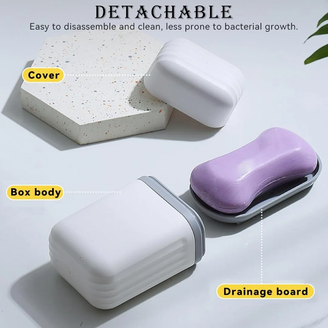 V3Deals Durable, Dust-Proof Case for Shower, Hiking, Gym – Travel Soap Holder (1pc) image 4