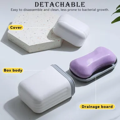 V3Deals Durable, Dust-Proof Case for Shower, Hiking, Gym – Travel Soap Holder (1pc) thumbnail 3