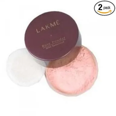 Lakmé Rose Matte Face Powder Pink 01 40g | Lightweight Loose Powder for All Skin Types| Daily Use| Pack of 2