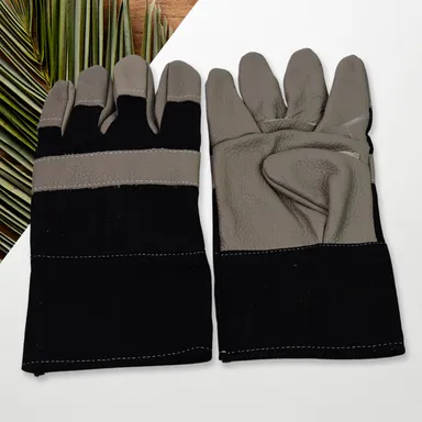Heavy Duty Leather Gardening Gloves for Men Women | Durable Outdoor Gloves | Waterproof | 1 Pair