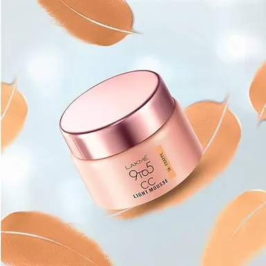 Lakmé 9To5 CC Mousse Foundation with Vitamin E | Matte Finish | Non-Comedogenic | Lightweight Foundation 25g |Best Foundation for Oily Skin | Frappe thumbnail 3