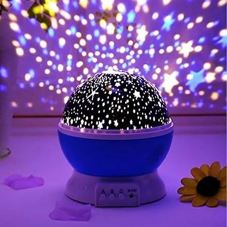 Star Master Galaxy Night Light Projector | 360° Rotating LED Multicolour Lamp | USB & Battery Powered | Kids & Bedroom Décor | Best Night Projector image 1