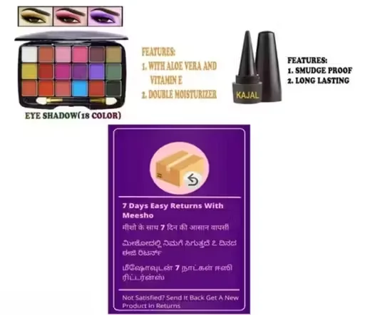 Milan'o di Beauty Full Makeup Kit Multicolor Combo Set for Girls & Women | Starter All‑in‑One Face Collection image 4