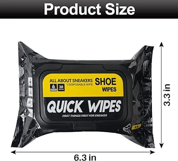 Shoe Wipes| Sneaker Cleaner Wipes| Portable Shoe Cleaning Wipes (80 Pcs) |Instant Stain Remover for Sneakers image 2