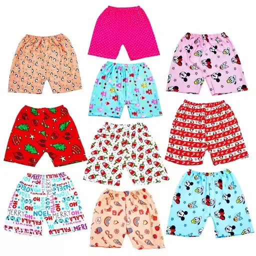 Dark Pearl Kids Shorts 5 Pack | Cotton Blend Casual Printed Shorts Set | Boys Girls Multi Color Summer Wear image 1