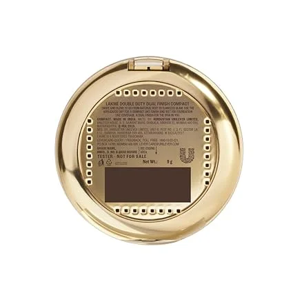 Lakme Unreal Dual Cover Pressed Powder 2 In 1 Compact | Foundation | Non Cakey Lightweight Long Lasting 10 Ivory 9g | Ideal for Oily Skin Perfect for Everyday Use image 2