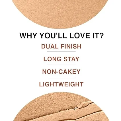 Lakme Unreal Dual Cover Pressed Powder 2 In 1 Compact | Foundation | Non Cakey Lightweight Long Lasting 10 Ivory 9g | Ideal for Oily Skin Perfect for Everyday Use image 5