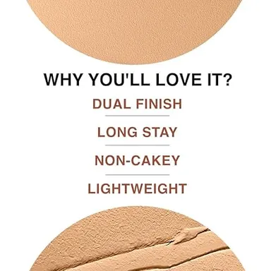 Lakme Unreal Dual Cover Pressed Powder 2 In 1 Compact | Foundation |  Non Cakey Lightweight Long Lasting 10 Ivory 9g | Ideal for Oily Skin Perfect for Everyday Use thumbnail 4