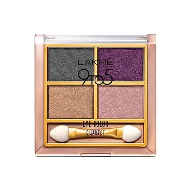 Lakmé 9 To 5 Eye Color Quartet Silk Route Long-Lasting  7g |  Professional 4-in-1 Eye Shadow Palette for All-Day Wear