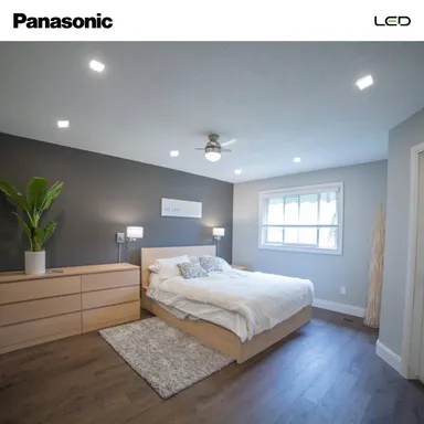 Panasonic 10W LED Downlight | Tri-Colour Adjustable Square Surface Light | Energy Efficient Ceiling Light for Home | Cool| Warm & Natural White thumbnail 4