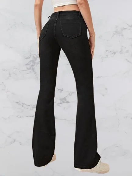 Women Bellbottom Stretchable Boot-Leg Flared Jeans | Comfortable Fit | Stylish Casual Wear image 2