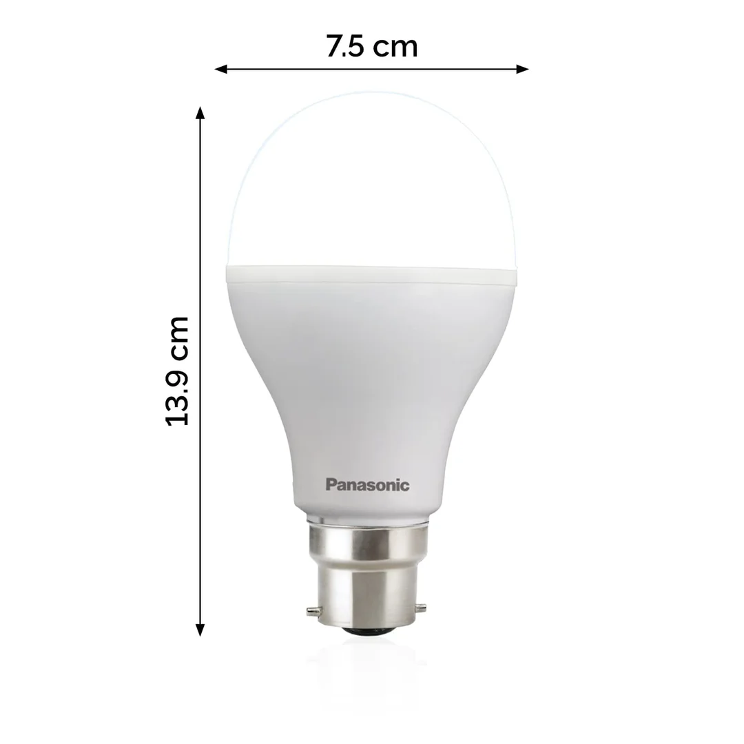 Panasonic Rechargeable Emergency LED Bulb B22 9W |Cool Daylight PBUM13097 |3‑5 Hr Backup | Home Power Cuts Solution image 2