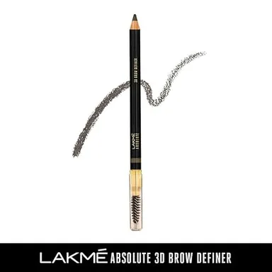 Lakmé Absolute 3D Brow Definer Pencil Espresso Shade | Smudge‑Proof Long Wear  thumbnail 1
