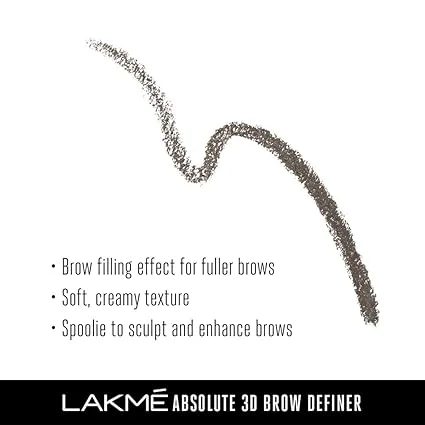 Lakmé Absolute 3D Brow Definer Pencil Espresso Shade | Smudge‑Proof Long Wear image 4