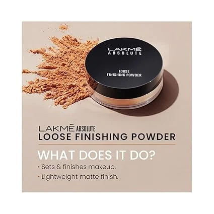 LAKMÉ Absolute Loose Finishing Natural Powder | Ivory For All Skin Types | 8G, Smooth Matte Finish  image 3