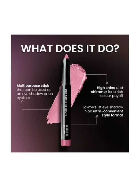 Lakmé Absolute Explore Eye Shadow Stick Umber | Shimmer Cream Finish 1.4 gm for Dusky & Warm Skin image 3