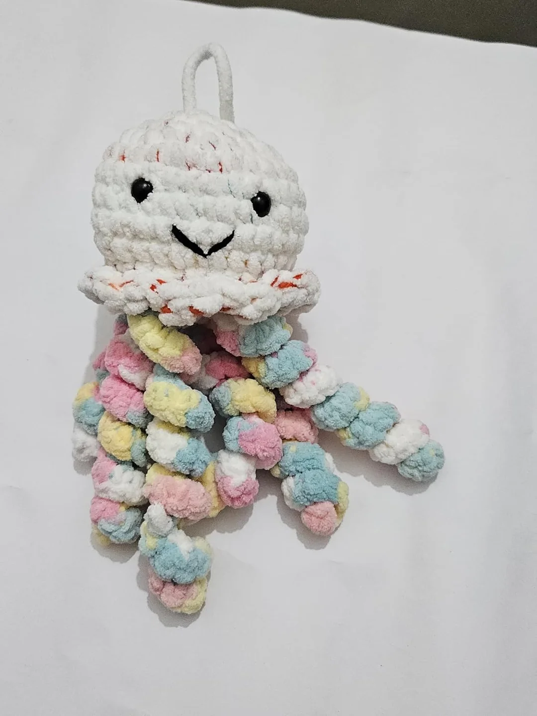 Crochet Jellyfish Toy | Handmade Plush Toys for Infants |Toddlers and Babies | Cute Soft Crochet Baby Gift image 4