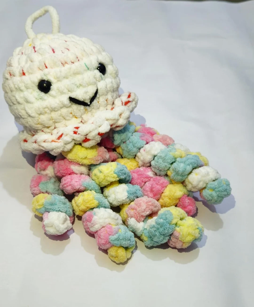 Crochet Jellyfish Toy | Handmade Plush Toys for Infants |Toddlers and Babies | Cute Soft Crochet Baby Gift image 7