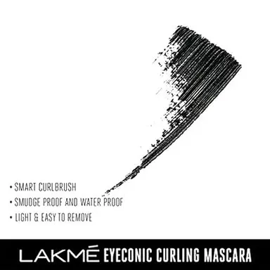 Lakme Eyeconic Lash Curling Mascara | Black | 9ml | Waterproof | Long-Lasting Mascara for Curled & Voluminous Lashes | Best Mascara for Sensitive Eyes thumbnail 4