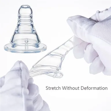 Infant Nipple | Silicone Baby Bottle Nipple Pack of 5| BPA Free| Replacement Feeding Teat for Newborns  thumbnail 2