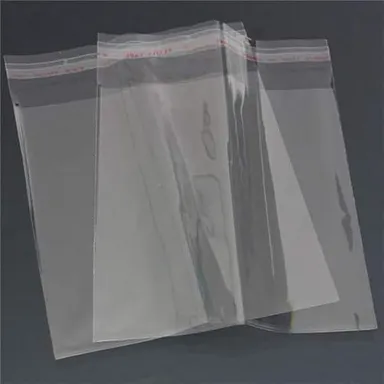 Transparent Plastic Poly Bag 10x14 Inch | Self Adhesive Garment Packing Pouch 25x35 Cm | Saree and T-Shirt or Jeans Packaging | Pack of 100 thumbnail 4