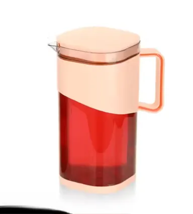 Glass Water Jug for Dining | Peach Decorative Water Jug | Colorful Dining Table Jug Plastic | Stylish Jug for Home & Kitchen thumbnail 2