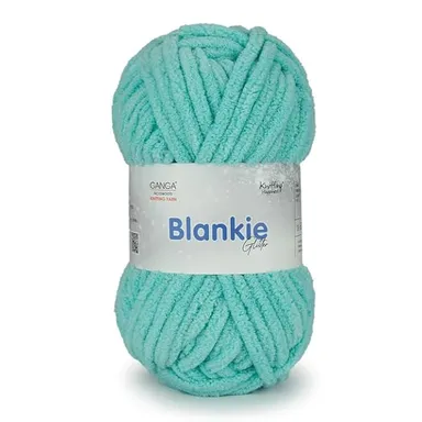 Ganga Acrowools Blankie Glitter Knitting Yarn | Super Soft Chenille Wool | 100gm Each Pack of 4 | Crochet and Baby Blanket Yarn thumbnail 0