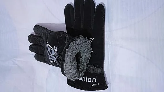 Winter Gloves for Men and Boys | Thermal Fur-Lined Cold Weather Riding Gloves| Windproof Snowproof Outdoor Gloves for Motorcycle and Cycling image 6