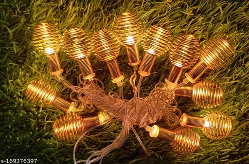 MSUS Home Delight LED Spring Bulb Lights, 12 LEDs, 3.90m, Outdoor/Indoor Decorative String Lights, Warm White | Ideal for Festivals & Home Décor image 4