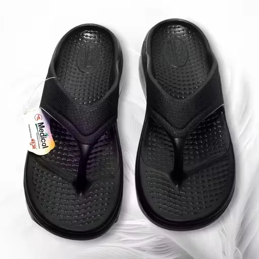 Women EVA Slip‑On Flipflops & Slippers Black | Comfortable Casual IND‑7 image 1