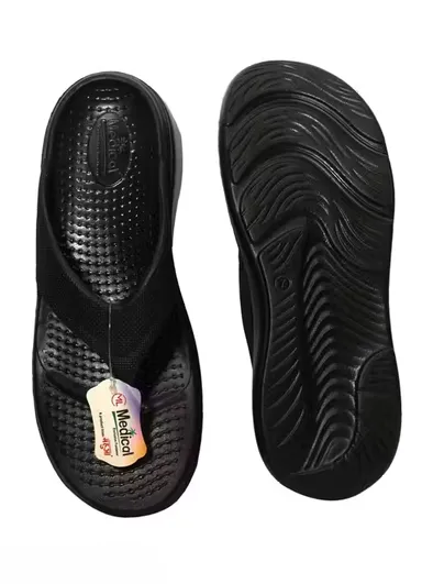 Women EVA Slip‑On Flipflops & Slippers Black | Comfortable Casual IND‑7 thumbnail 1