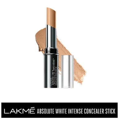 Lakme Concealer Stick | White Intense SPF 20 | 3.6g Fair 01 | Best for Daily Use 