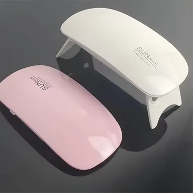  Mini USB UV/LED Gel Nail Lamp | Portable Foldable 6W Manicure Tool Pink | Travel‑Friendly Nail Polish Curing Lamp for Home & Salon thumbnail 3