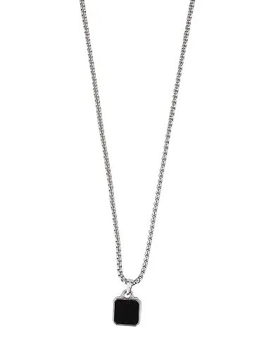 Pendant Necklace | Stainless Steel Chain | Stylish Gift for Men & Boyfriend | Durable | Sleek Design thumbnail 0