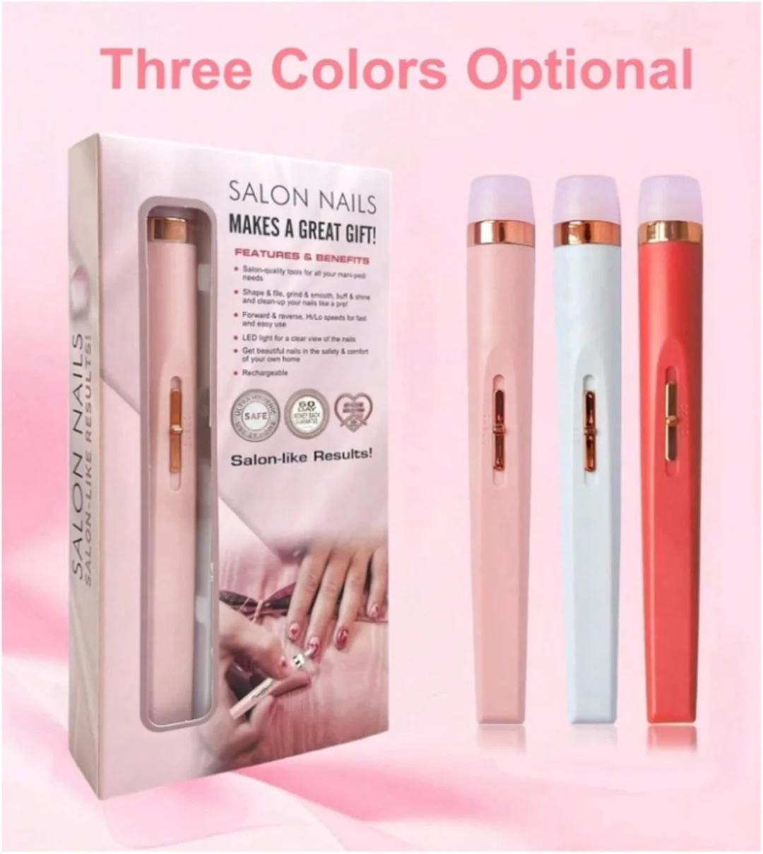 Electric Nail Drill | Portable USB Rechargeable Nail File| Adjustable Speed| 5 Drill Bits| Manicure Pedicure Kit image 5